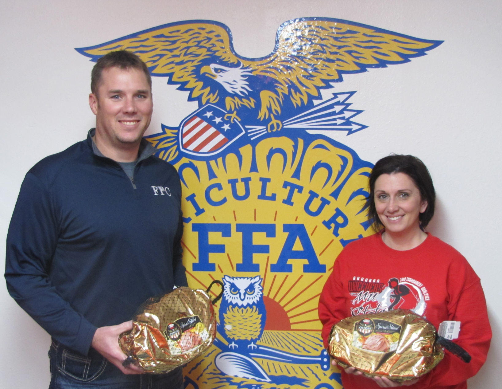 AMVC gives hams to school